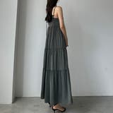 Louere バックストラップデザインサテンキャミワンピース | Louere | 詳細画像35