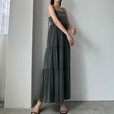 Louere バックストラップデザインサテンキャミワンピース | Louere | 詳細画像36