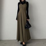 グレージュ | 【選べる】デザインフレアキャミワンピース（フレア／Iライン／マーメイド） | Louere