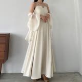 【選べる】デザインフレアキャミワンピース（フレア／Iライン／マーメイド） | Louere | 詳細画像6 