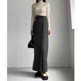 Louere 裏起毛ヘリンボーンタイトラップ風スカート | Louere | 詳細画像10 