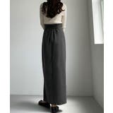 Louere 裏起毛ヘリンボーンタイトラップ風スカート | Louere | 詳細画像11 