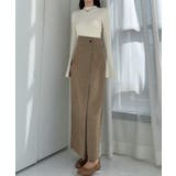 Louere 裏起毛ヘリンボーンタイトラップ風スカート | Louere | 詳細画像23 