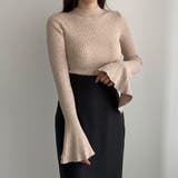 Louere フレアスリットスリーブハイネックリブニット | Louere | 詳細画像11