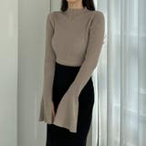 Louere フレアスリットスリーブハイネックリブニット | Louere | 詳細画像21