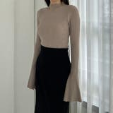 Louere フレアスリットスリーブハイネックリブニット | Louere | 詳細画像22