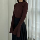 Louere フレアスリットスリーブハイネックリブニット | Louere | 詳細画像31