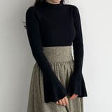 Louere フレアスリットスリーブハイネックリブニット | Louere | 詳細画像8