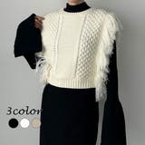 Louere フリンジニットベスト | Louere | 詳細画像1 