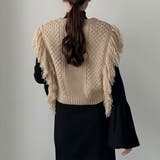 Louere フリンジニットベスト | Louere | 詳細画像12 