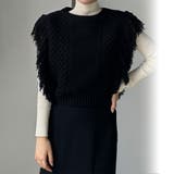 Louere フリンジニットベスト | Louere | 詳細画像8 