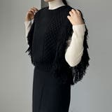 Louere フリンジニットベスト | Louere | 詳細画像9 