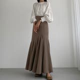 モカ | Louere フレアラッフルマーメイドスカート | Louere