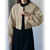グレージュ | Louere コクーンスリーブショートブルゾン | Louere