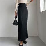 ブラック | Louere ツイードハイウエストペンシルスカート | Louere