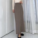 モカ | Louere ツイードハイウエストペンシルスカート | Louere