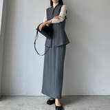 Louere ベスト＋ハイウエストペンシルスカートセットアップ | Louere | 詳細画像13 
