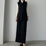 Louere ベスト＋ハイウエストペンシルスカートセットアップ | Louere | 詳細画像6 