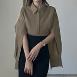 Louere オーバーサイズ袖スリットシャツ | Louere | 詳細画像9 