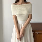 Louere ワイドオフショルニットトップス | Louere | 詳細画像2