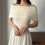 アイボリー | Louere ワイドオフショルニットトップス | Louere