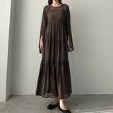 モカ | louere 【ペチコートset】シアーティアードワンピース | Louere