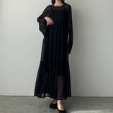 louere 【ペチコートset】シアーティアードワンピース | Louere | 詳細画像9 