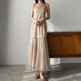 Louere 裾シアーチュールマーメイドキャミワンピース | Louere | 詳細画像10 