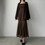 Louere 裾シアーチュールマーメイドキャミワンピース | Louere | 詳細画像16 