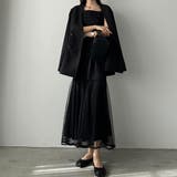 Louere 裾シアーチュールマーメイドキャミワンピース | Louere | 詳細画像3 