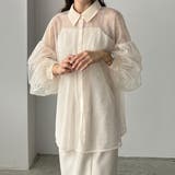 Louere チュールボリュームスリーブシアーシャツ | Louere | 詳細画像14 