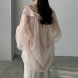 Louere チュールボリュームスリーブシアーシャツ | Louere | 詳細画像18 