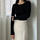 Louere ボートネック長袖リブニット | Louere | 詳細画像13