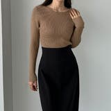 Louere ボートネック長袖リブニット | Louere | 詳細画像18