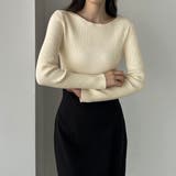 Louere ボートネック長袖リブニット | Louere | 詳細画像4