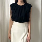 Louere チュールノースリーブトップス | Louere | 詳細画像10 