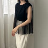 Louere チュールノースリーブトップス | Louere | 詳細画像14 