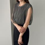 Louere チュールノースリーブトップス | Louere | 詳細画像16 