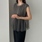 Louere チュールノースリーブトップス | Louere | 詳細画像18 