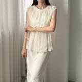 Louere チュールノースリーブトップス | Louere | 詳細画像8 