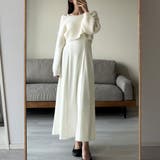 Louere ショートニットトップス＋フレアキャミワンピース | Louere | 詳細画像2 