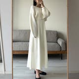 Louere ショートニットトップス＋フレアキャミワンピース | Louere | 詳細画像3 