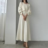 Louere ショートニットトップス＋フレアキャミワンピース | Louere | 詳細画像4 