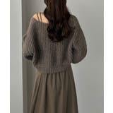 Louere ショートニットトップス＋フレアキャミワンピース | Louere | 詳細画像39 