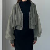 Louere チュールショートニットカーディガン | Louere | 詳細画像13