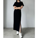 Bブラック | Louere ストレッチカットマーメイドワンピース | Louere