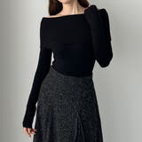 Louere ワイドオフショル長袖ニットトップス | Louere | 詳細画像10 