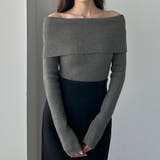 Louere ワイドオフショル長袖ニットトップス | Louere | 詳細画像13 