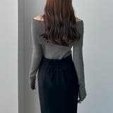 Louere ワイドオフショル長袖ニットトップス | Louere | 詳細画像16 