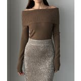 Louere ワイドオフショル長袖ニットトップス | Louere | 詳細画像20 